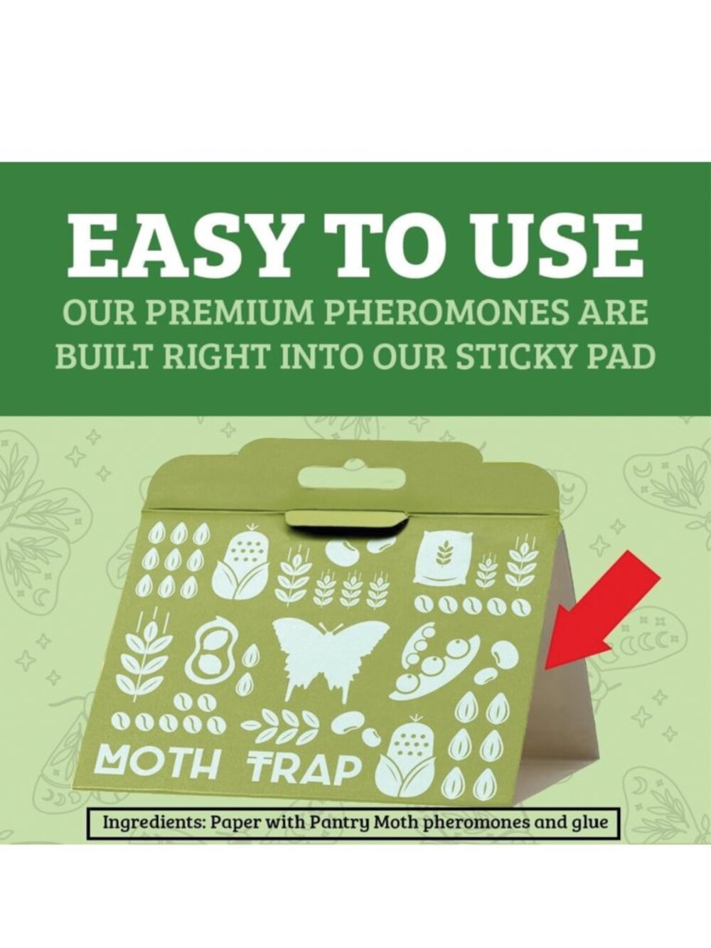 ⭐️ $8 - (SET OF 3) PROFESSOR KILLAMOTH PANTRY MOTH TRAPS - NON-TOXIC - Picture 3 of 9